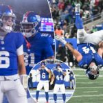 Jaxson Dart e Cam Skattebo impulsionam os Giants para uma vitória dominante sobre os Eagles