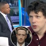 Jesse Eisenberg e o apresentador de 'Today' Craig Melvin têm uma discussão estranha sobre o papel de Mark Zuckerberg