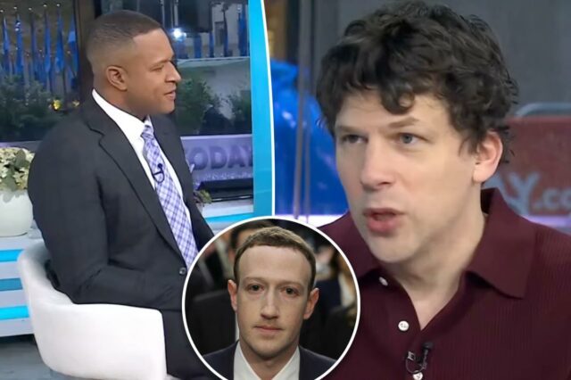 Jesse Eisenberg e o apresentador de 'Today' Craig Melvin têm Jesse Eisenberg e o apresentador de 'Today' Craig Melvin têm uma discussão estranha sobre o papel de Mark Zuckerberg