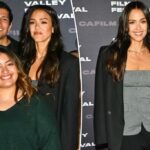 Jessica Alba e o namorado Danny Ramirez posam com os amigos durante a estréia no tapete vermelho no Mill Valley Film Festival