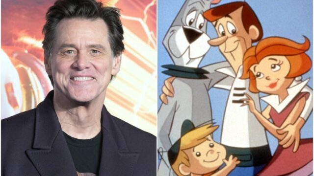 Jim Carrey em Talk With Celebrity no filme de ação ao vivo de 'The Jetsons' 

