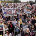 Jimmy Kimmel, Robert De Niro, Glenn Close e muito mais falam em nome dos protestos No Kings: 'Estamos subindo de novo'