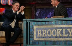 Jimmy Kimmel e Stephen Colbert aparecem nos programas de cada um dos outros: os 5 minutos ideais Jimmy Kimmel e Stephen Colbert aparecem nos programas de cada um dos outros: os 5 minutos ideais