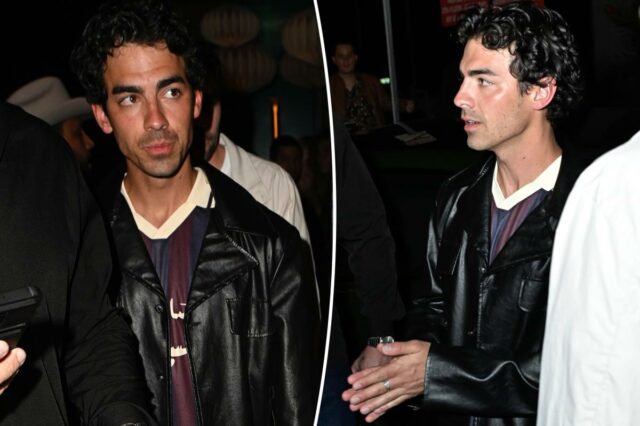 Joe Jonas se aproxima de mulher misteriosa na festa privada Joe Jonas se aproxima de mulher misteriosa na festa privada de Bad Bunny em Miami