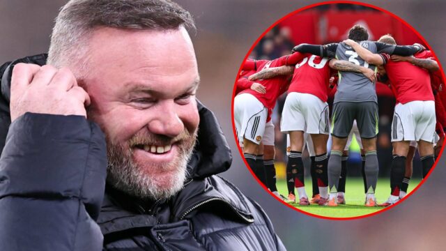 O Manchester United e a lenda da Inglaterra Wayne Rooney durante a partida da Liga dos Campeões entre Liverpool e Paris Saint-Germain em Anfield em 2025 em Liverpool, Inglaterra.