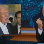 Jon Stewart afirma que Trump está 'certamente' preparado para oferecer o terceiro mandato: você não 'construirá um salão de baile de 90.000 pés quadrados para o seguinte indivíduo'