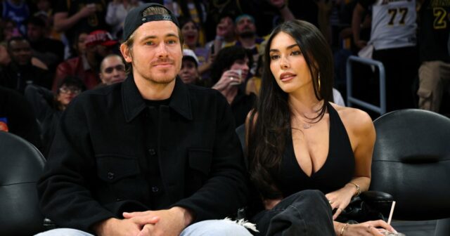 Justin Herbert, do Chargers, conserva cerveja Sweetheart Madison do Sphere Justin-Herbert-and-Madison-Beer-feature-GettyImages-2242777286