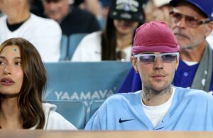 Justin e Hailey Bieber aproveitam a noite do dia no Globe Collection Video Game 3 em Los Angeles Justin-e-Hailey-Bieber-recurso-GettyImages-2232688971