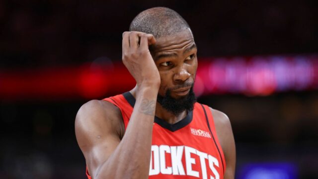KD vê pontos positivos na resposta do Rockets ao início KD vê pontos positivos na resposta do Rockets ao início de 0-2