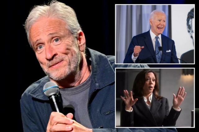 Kamala Harris choca Jon Stewart ao insistir que Biden era Kamala Harris choca Jon Stewart ao insistir que Biden era ‘totalmente competente’ para cumprir outro mandato