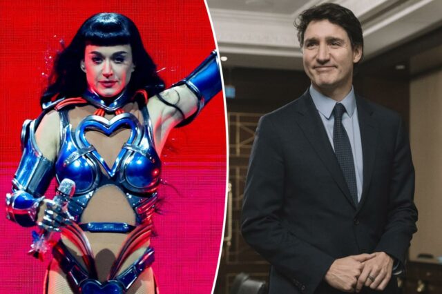 Katy Perry e Justin Trudeau revelam romance a público enquanto Katy Perry e Justin Trudeau revelam romance a público enquanto se dão as mãos no passeio de aniversário do cantor em Paris