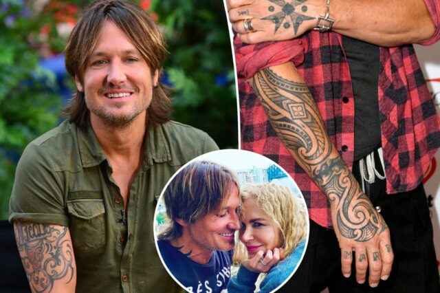 Keith Urban tem 4 tatuagens dedicadas a Nicole Kidman - veja toda a tinta em meio à sua divisão

