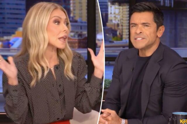 Kelly Ripa e Mark Consuelos entram em uma briga tensa no ar: 'Estamos tendo um dia hoje'

