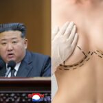 Kim Jong-un falando na Assembléia Popular Suprema em Pyongyang.