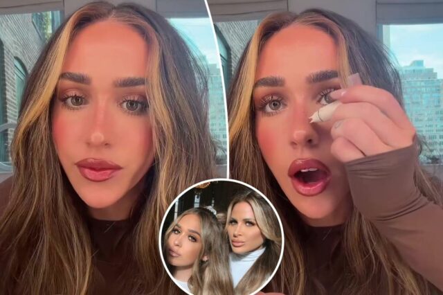 Kim Zolciak teve as sardas da filha Ariana Biermann removidas a laser contra sua vontade aos 14 anos

