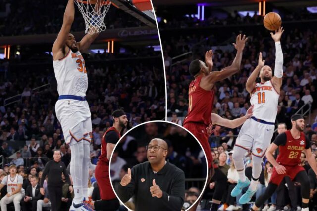 Knicks seguram-se para iniciar a era Mike Brown com uma vitória difícil sobre os Cavaliers

