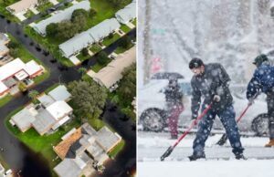 La Niña deve trazer o fim “ativo” da temporada de furacões – veja como os proprietários precisam se preparar Vista aérea de casas em um bairro inundado no Condado de Pasco, Flórida.