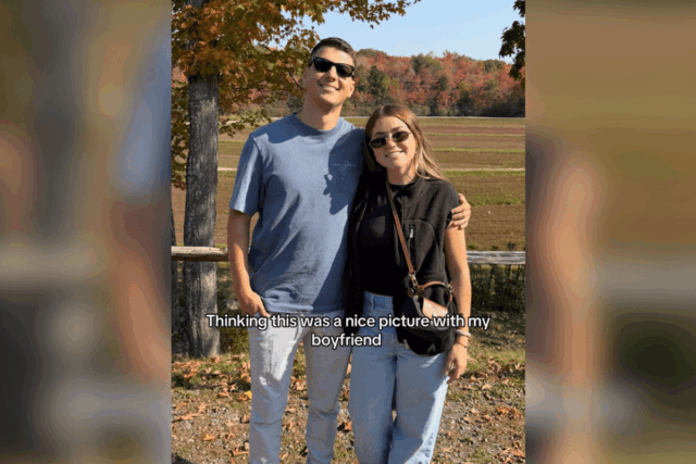 Lady acha que tirou uma ‘imagem maravilhosa’ com sua namorada – depois disso ela olha mais de perto 


