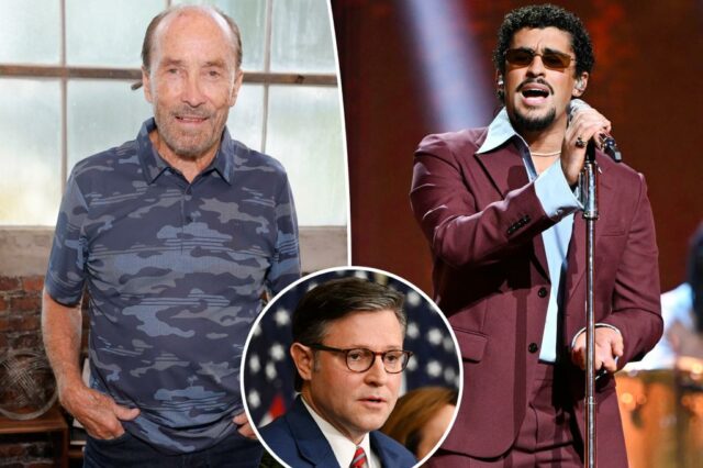 Lee Greenwood concorda que seria 'ótimo' a atração principal do intervalo do Super Bowl depois que Mike Johnson sugeriu que ele substituísse Bad Bunny

