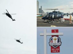 Legisladores e residentes exigem proibição de helicópteros depois que voos implacáveis de US$ 1.275 por assento para a Ryder Cup atormentam o Brooklyn Legisladores e residentes exigem proibição de helicópteros depois que voos implacáveis de US$ 1.275 por assento para a Ryder Cup atormentam o Brooklyn