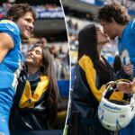 Madison Beer and Chargers QB Justin Herbert Confirme o romance com PDA lateral à frente dos comandantes