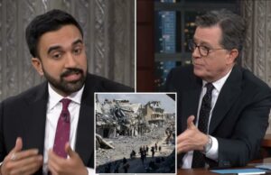 Mamdani diz que o programa de Colbert o chocou quando o produtor lançou um ‘jogo’ para discutir a guerra Israel-Hamas Mamdani diz que o programa de Colbert o chocou quando o produtor lançou um 'jogo' para discutir a guerra Israel-Hamas