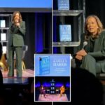 Manifestantes interrompem o evento da turnê do livro de Kamala Harris em Chicago, forçando várias remoções