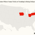 Mapa mostra onde a programação de doces ou travessuras de Halloween mudou