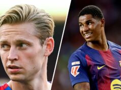 Marcus Rashford compartilha o que realmente o surpreendeu sobre Frenkie de Jong em Barcelona depois que Guy Utd praticamente o autorizou Marcus Rashford comemora a pontuação para Barcelona vs Newcastle United na Liga dos Campeões