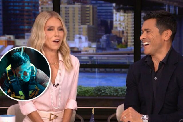 Mark Consuelos e Kelly Ripa contam ao ‘Live’ que sua mãe ficou “muito chateada” depois que ele foi comido por uma baleia em ‘9-1-1’

