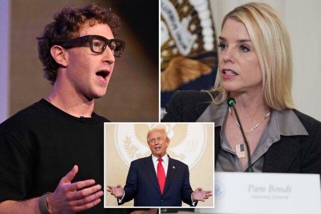 Mark Zuckerberg se encontrou secretamente com AG Pam Bondi para obter conselhos sobre como ‘falar efetivamente’ com Trump, afirma novo livro


