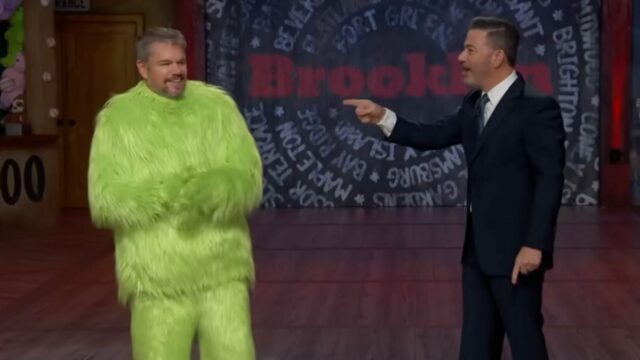 Matt Damon choca Jimmy Kimmel, Reignites lutam um pouco: 'Sem rankings e sem habilidade' | videoclipe 

