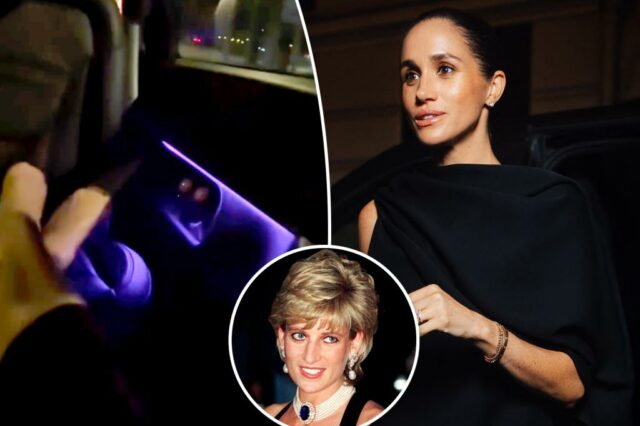 Meghan Markle Lounges 'insensível' com pés perto do site de acidente da princesa Diana em vídeo bizarro

