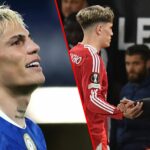 O ex -ala do Manchester United, Alejandro Garnacho, durante a partida da Liga dos Campeões entre Chelsea e Benfica.
