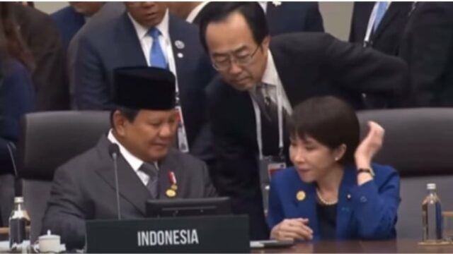 Momentos íntimos de Prabowo e do primeiro-ministro japonês Sanae Takaichi Momentos íntimos de Prabowo e do primeiro-ministro japonês Sanae Takaichi na Cúpula da APEC