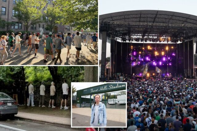 Moradores fartos de Forest Hills processam a cidade por assumir o controle de suas ruas privadas durante a temporada de 30 shows do estádio

