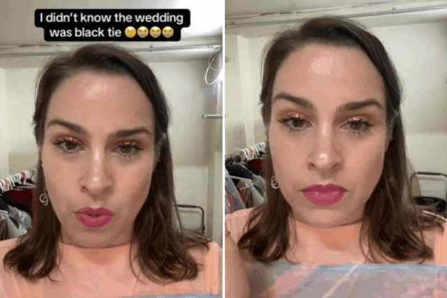 Mulher chega ao evento de casamento - reconhece imediatamente que Mulher chega ao evento de casamento - reconhece imediatamente que sua namorada realmente não comentou as boas-vindas