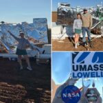 Mulher do Texas surpresa quando pedaço perdido de equipamento da NASA pousa em sua fazenda: ‘É meio surreal’
