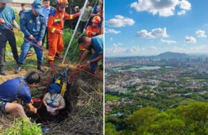 Mulher se apega à vida por 54 horas depois de cair em poço abandonado cheio de cobras: Relatório As equipes de resgate abaixando uma pessoa em um poço abandonado para resgatar uma mulher de 48 anos.