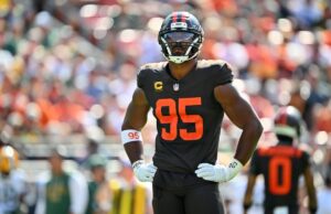 Myles Garrett compartilha claro estresse em relação aos marrons Myles Garrett, Cleveland Browns