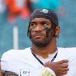 Tua Tagovailoa #1 of the Miami Dolphins