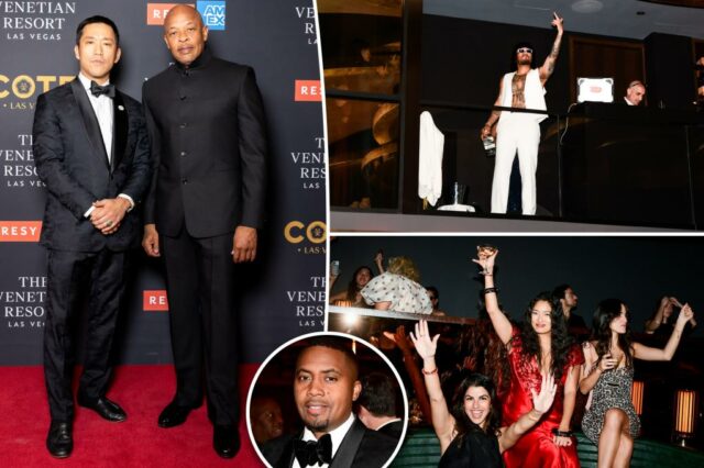Nas, Dr. Dre 'Raise os bifes' na grande inauguração do meca de luta de Simon Kim em Las Vegas

