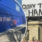 Graffiti pró-hamas em Fitzroy