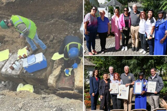 O Condado de Nassau acende rosa para a conscientização do câncer de mama, pois as autoridades elogiam os 25 anos da organização sem fins lucrativos locais, ajudando os pacientes em Li

