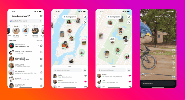 O Instagram atualiza sua função de mapa para facilitar muito a informação se você estiver compartilhando sua área 

