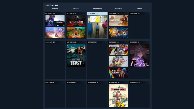 Calendário Pessoal Steam