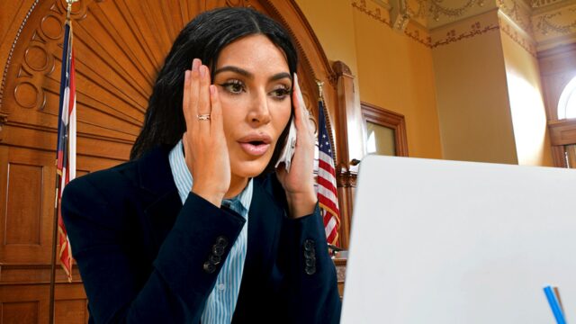 O chefe da NASA, Sean Duffy, ensina Kim Kardashian no Kim Kardashian foi reprovado no exame Getty Comp