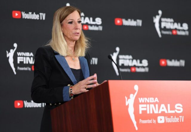 wnba commissioner cathy engelbert press conference at wnba finals