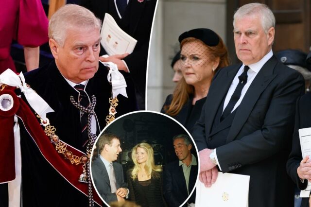 O desgraçado príncipe Andrew e a ex-esposa Sarah Ferguson perdem seus títulos reais em meio a uma enxurrada de novos escândalos de Jeffrey Epstein

