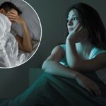 Mulher que sofre de insônia.